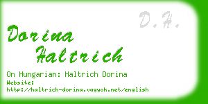 dorina haltrich business card